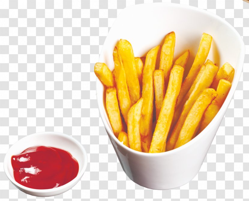 French Fries Hamburger Potato Vegetarian Cuisine Ketchup Transparent PNG