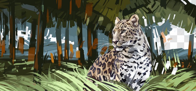 Leopard Siberian Tiger Forest - Grass - Banana And Background Transparent PNG