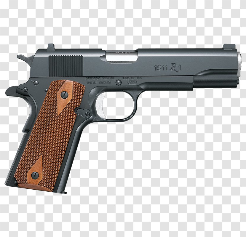 Remington 1911 R1 .45 ACP Semi-automatic Pistol Firearm - Handgun Transparent PNG
