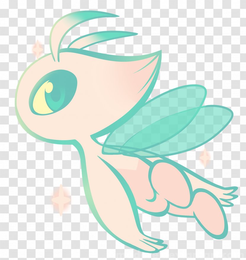 Pokémon Gold And Silver HeartGold SoulSilver Jirachi Celebi - Butterfly - Shiny Transparent PNG