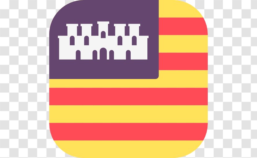 Flag Majorca Clip Art - Yellow Transparent PNG