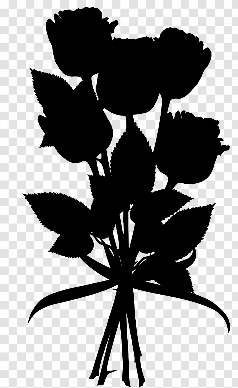 Clip Art Leaf Silhouette Plant Stem Flowering - Tulip Transparent PNG