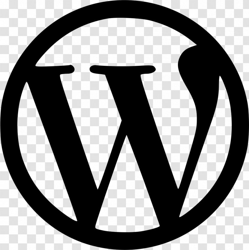 WordPress - Trademark - Black And White Transparent PNG