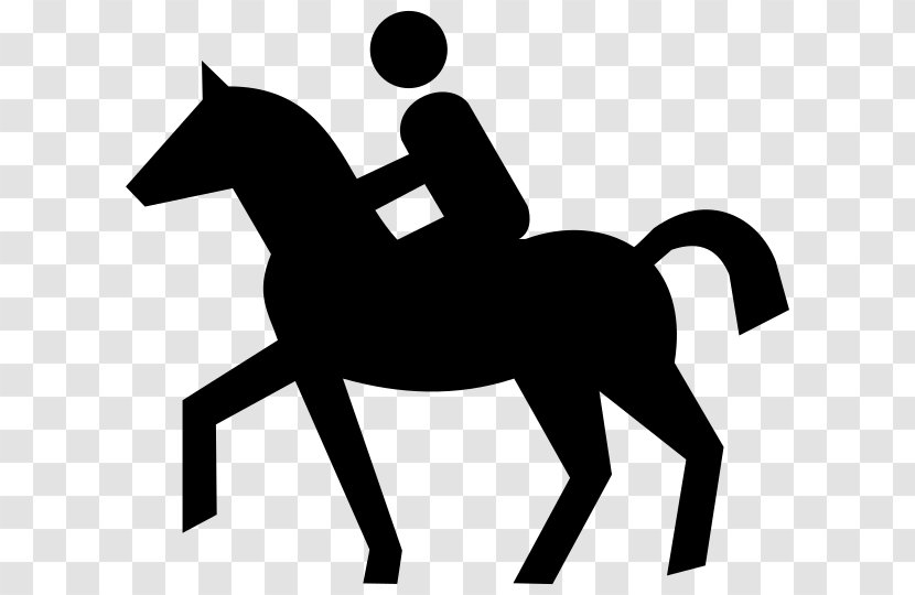 Horse Canter And Gallop Equestrian Clip Art - Black Transparent PNG