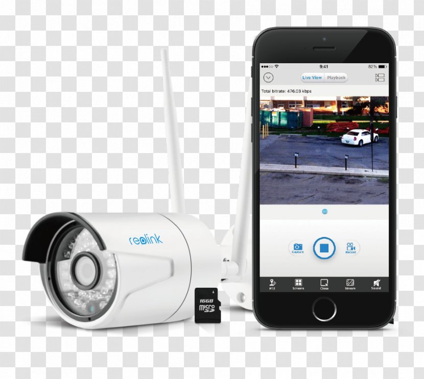 IP Camera Wireless Security Wi-Fi - Electronic Device Transparent PNG