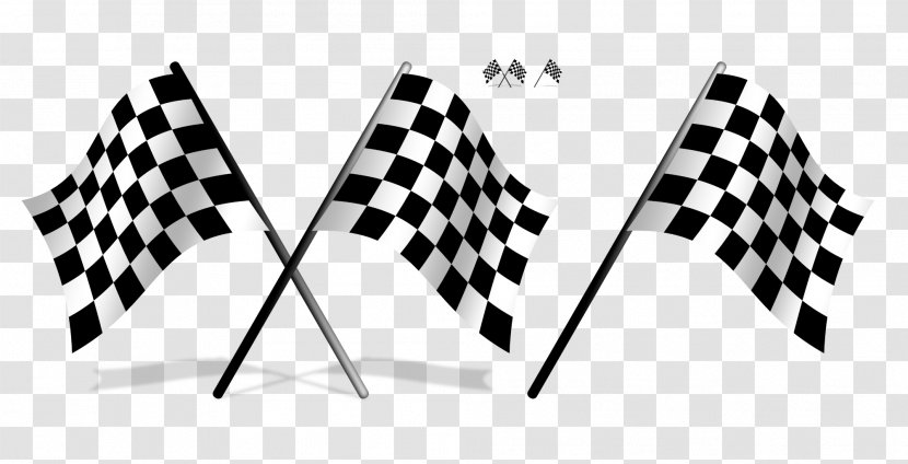 Draughts Check Drapeau Xc3xa0 Damier Racing Flags Clip Art - Black And White Checkered PSD Material Transparent PNG