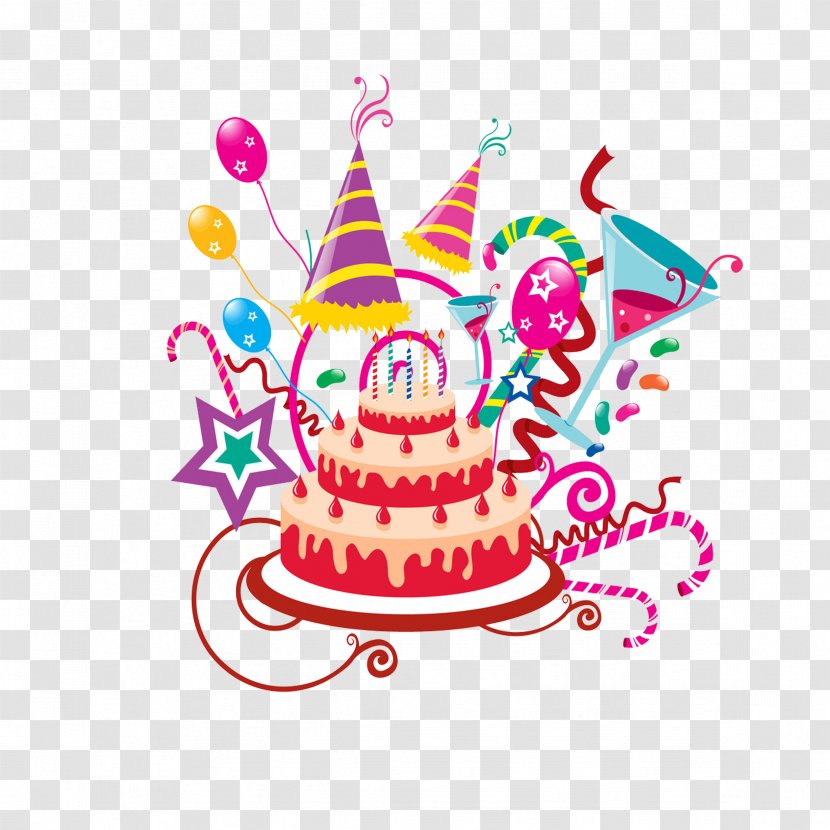 Birthday Cake - Paint By Number Transparent PNG