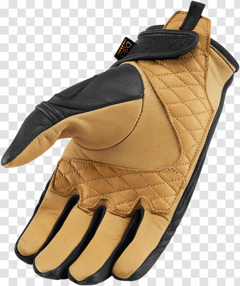 Glove Motorcycle Clothing Jacket Leather - Lining Transparent PNG