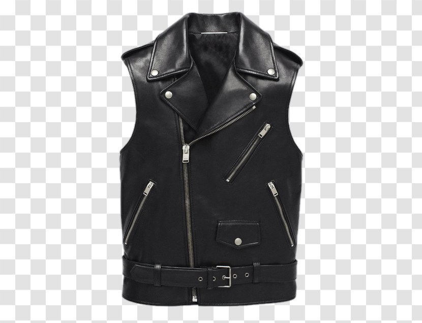 Leather Jacket Clothing Waistcoat - Flight - Hoodie Transparent PNG