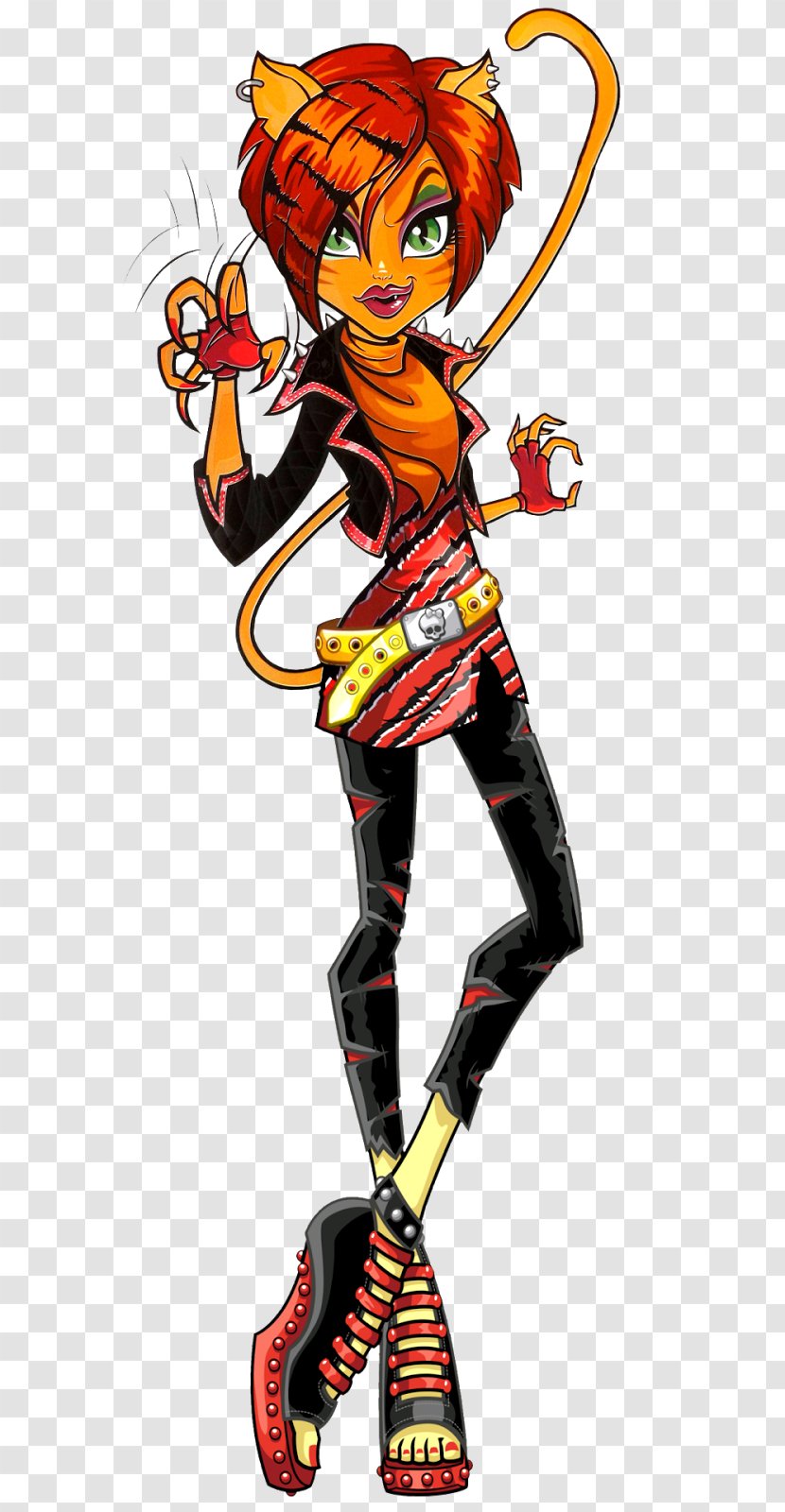 Monster High Werecat Sunset Shimmer Wikia Doll - Mythical Creature - Ever After Transparent PNG