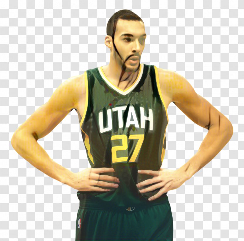 Basketball Cartoon - Rudy Gobert - Sport Venue Ball Game Transparent PNG