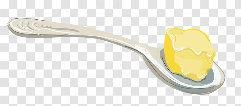 Spoon Material Yellow - Butter Transparent PNG