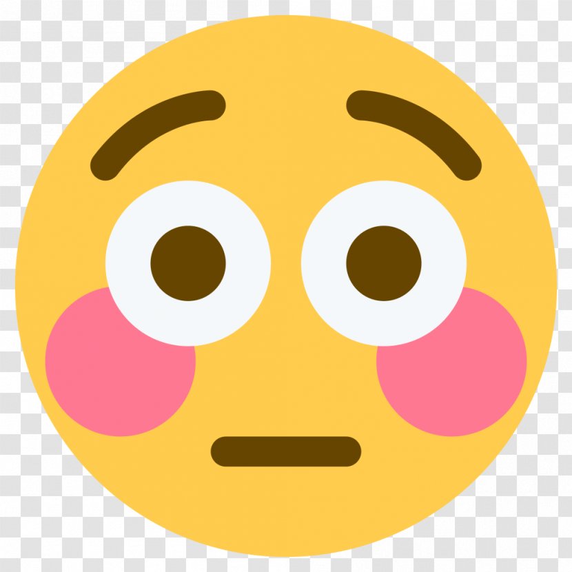 Emoji Blushing Face Flushing Emoticon - Smiley - Svg Transparent PNG