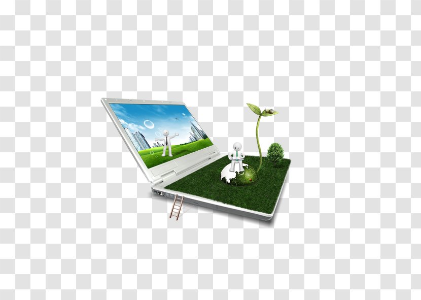 Laptop Architectural Engineering Download 3D Computer Graphics - Green Technology Transparent PNG