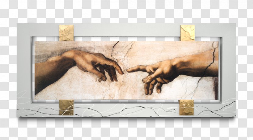 The Creation Of Adam Sistine Chapel Ceiling Work Art Masterpiece - Painting Transparent PNG