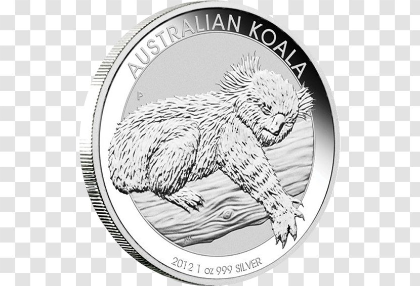 Perth Mint Koala Bullion Coin Australian Silver Kookaburra - Cat Like Mammal - Money Transparent PNG