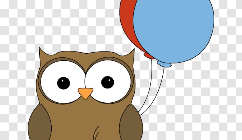 Owl Birthday Clip Art Party Image - Tail - Reveille Outline Transparent PNG