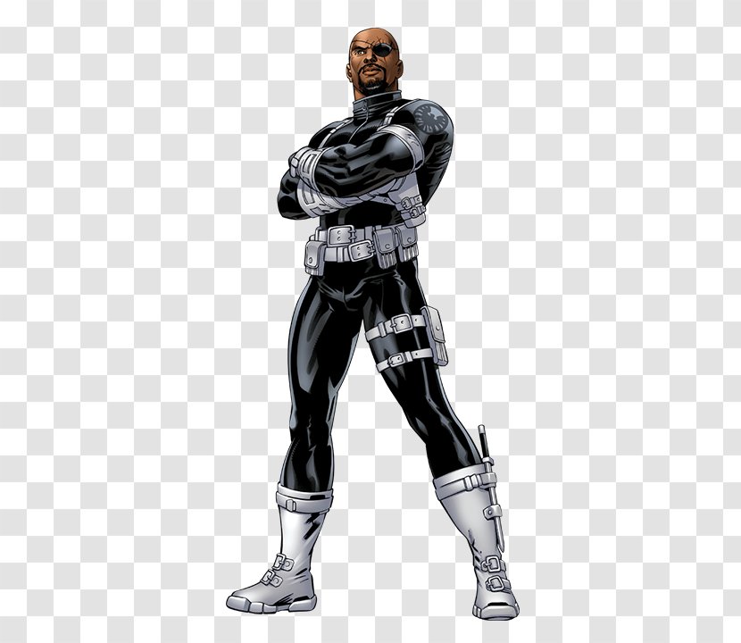 Nick Fury Captain America Standee Ultimate Marvel Cinematic Universe - Outerwear Transparent PNG
