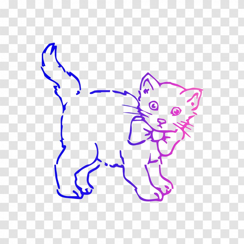 Whiskers Kitten Domestic Short-haired Cat Clip Art - Mammal - Snout Transparent PNG