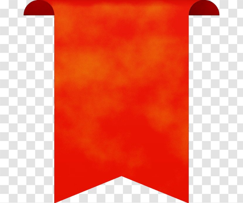 Orange - Red - Rectangle Flag Transparent PNG