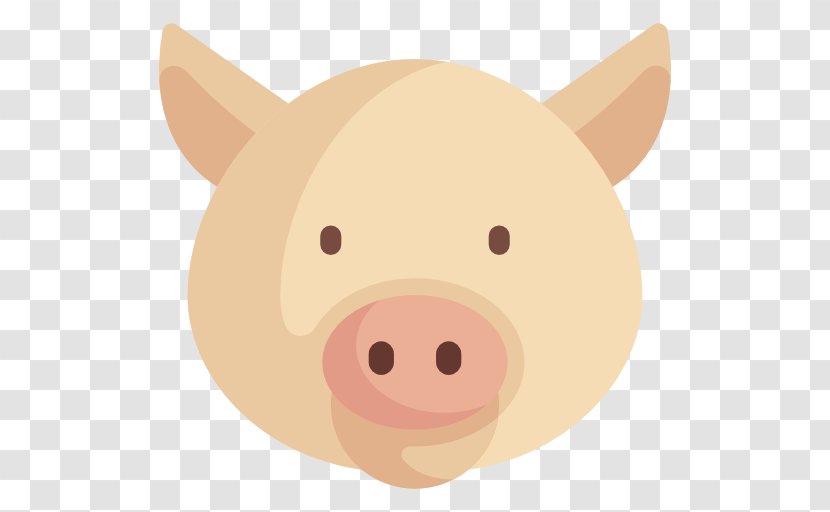 Pig Snout Carnivora Animated Cartoon - Nose Transparent PNG