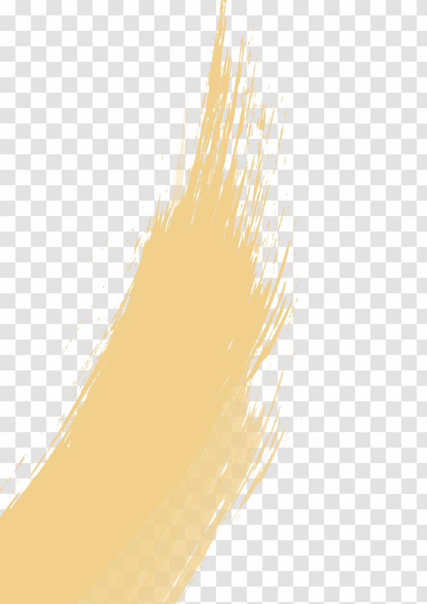 Yellow Angle Pattern - Hair Brush Effect Element Image Transparent PNG
