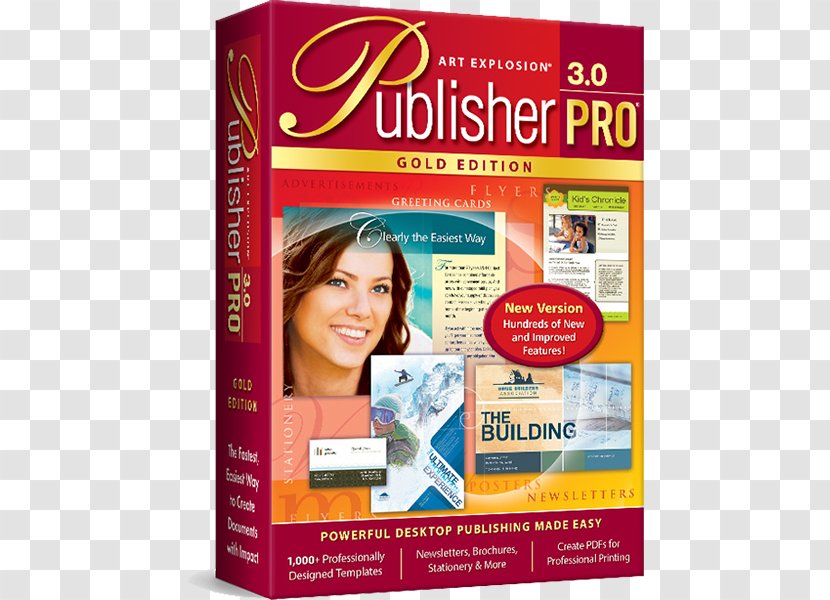 Desktop Publishing Microsoft Publisher Computer Software Printing - Card Brochure Transparent PNG