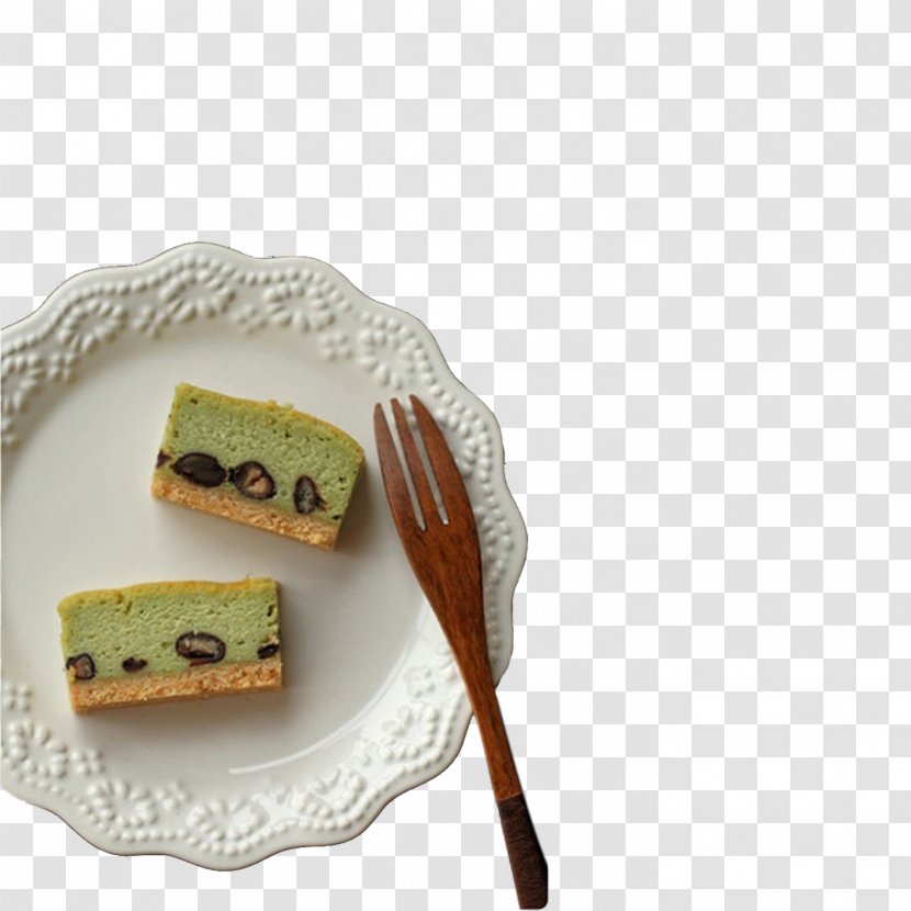 Matcha Cheesecake Mitsumame Tea Cream - Cookie - Red Bean Transparent PNG