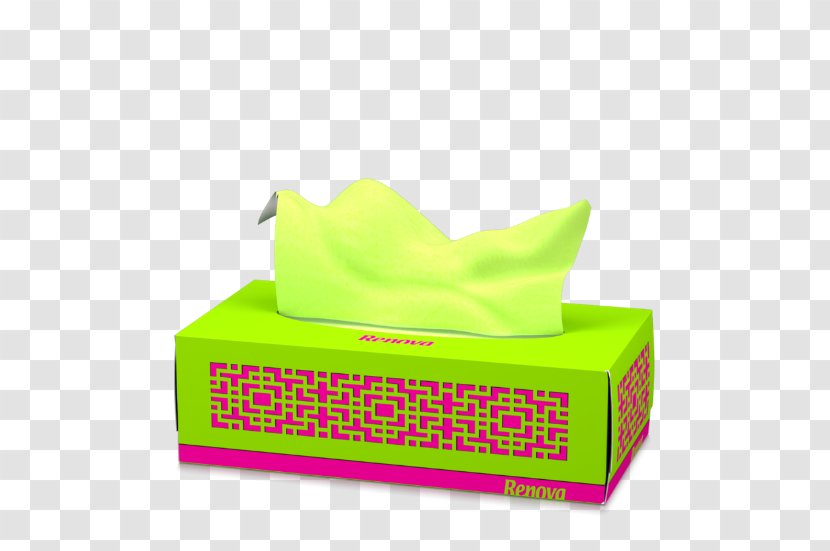 Paper Green Yellow Renova Facial Tissues - Handkerchief - Colored Transparent PNG