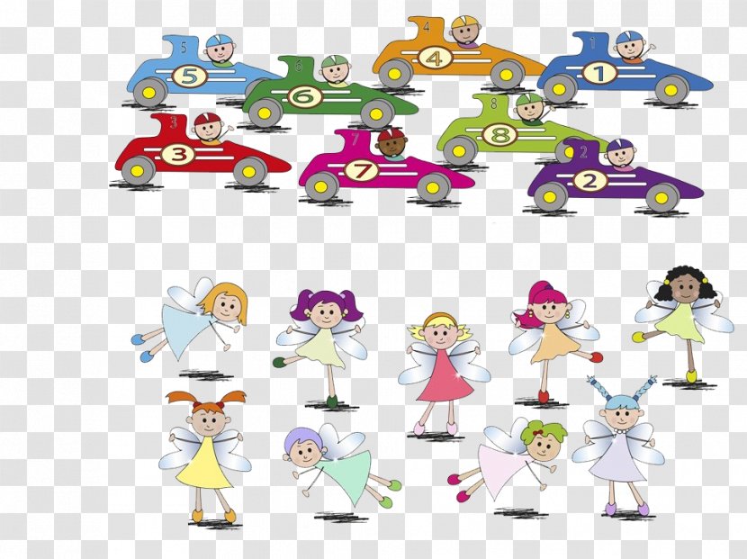 Drawing Stock Illustration Clip Art - Line - Car And Fairy Transparent PNG