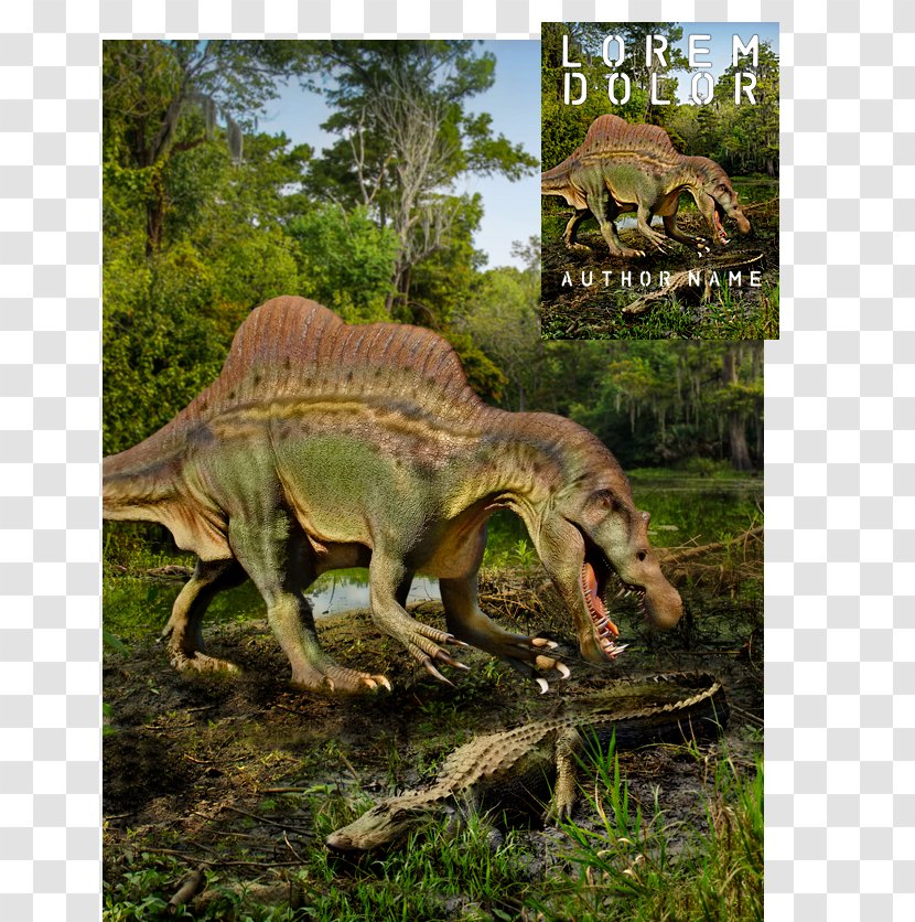 Book Cover Tyrannosaurus Spinosaurus National Park - Deviantart Transparent PNG