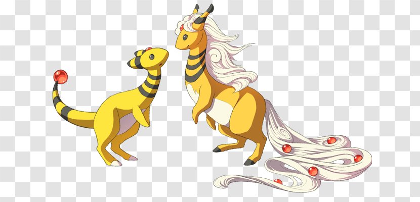 Pokémon X And Y Ampharos GO Battle Revolution - Pokemon Go - Shiny Hair Transparent PNG