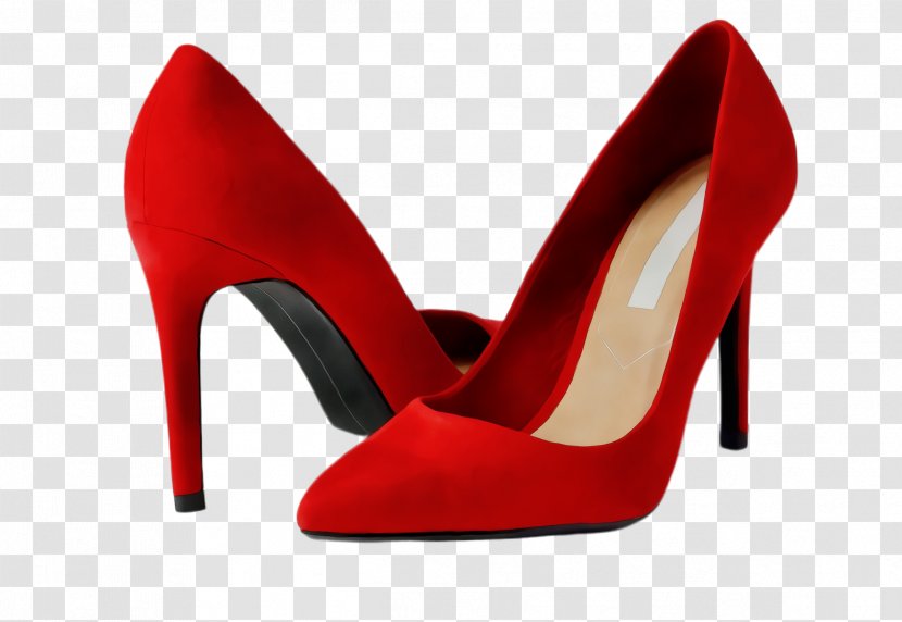 Footwear High Heels Red Basic Pump Court Shoe - Suede Leg Transparent PNG