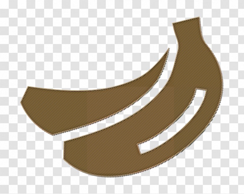 Banana Icon Bunch Fruit - Logo Beige Transparent PNG