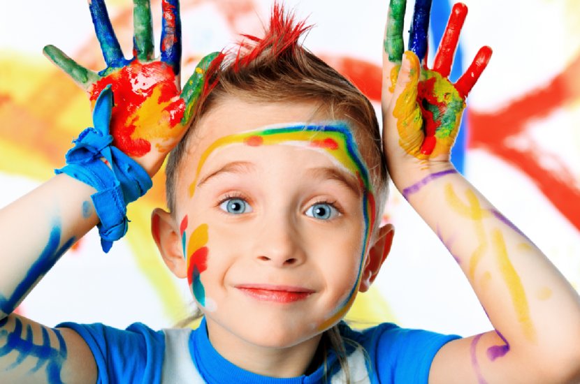 Child Painting Art - Finger - Happy Holi Transparent PNG