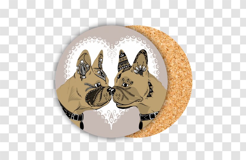 Dog Breed French Bulldog Non-sporting Group Fawn - Ceramic - Coaster Transparent PNG