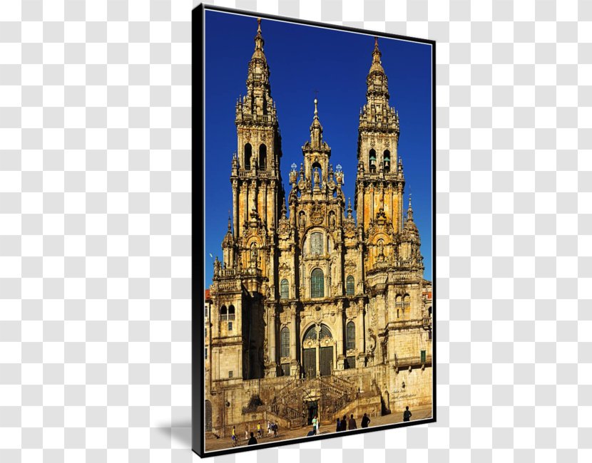 Cathedral Of Santiago De Compostela Gallery Wrap Spire Martín Tours - Steeple Transparent PNG