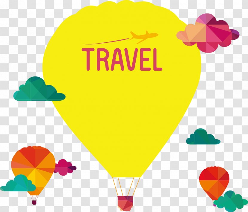 India Travel Skyline Illustration - Vector Balloon Clouds Transparent PNG