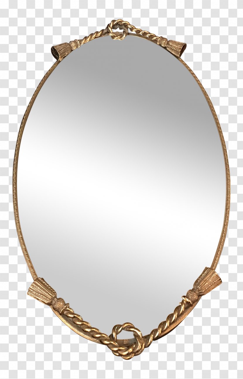 Tray Brass Mirror Oval M Chairish Transparent PNG