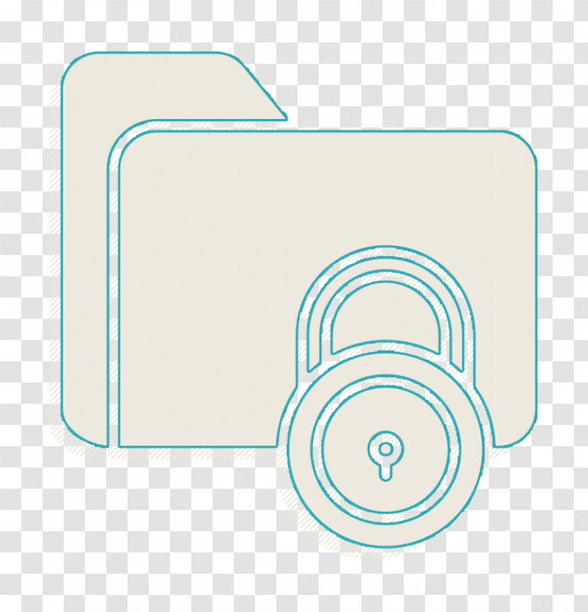 Cyber Icon Folder Icon Lock Icon Transparent PNG