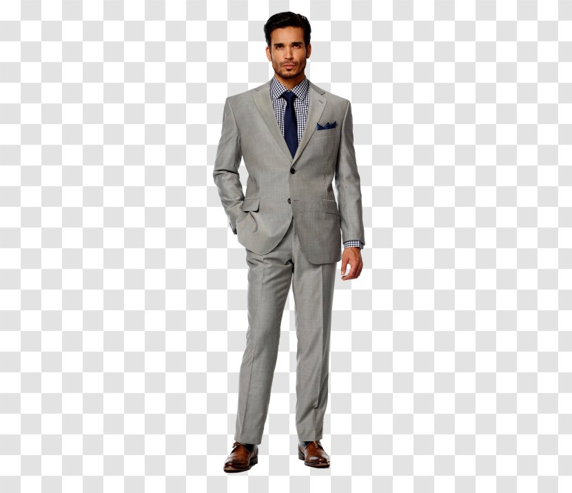 Tuxedo Suit Shirt Necktie Grey - Lapel - Gray Transparent PNG