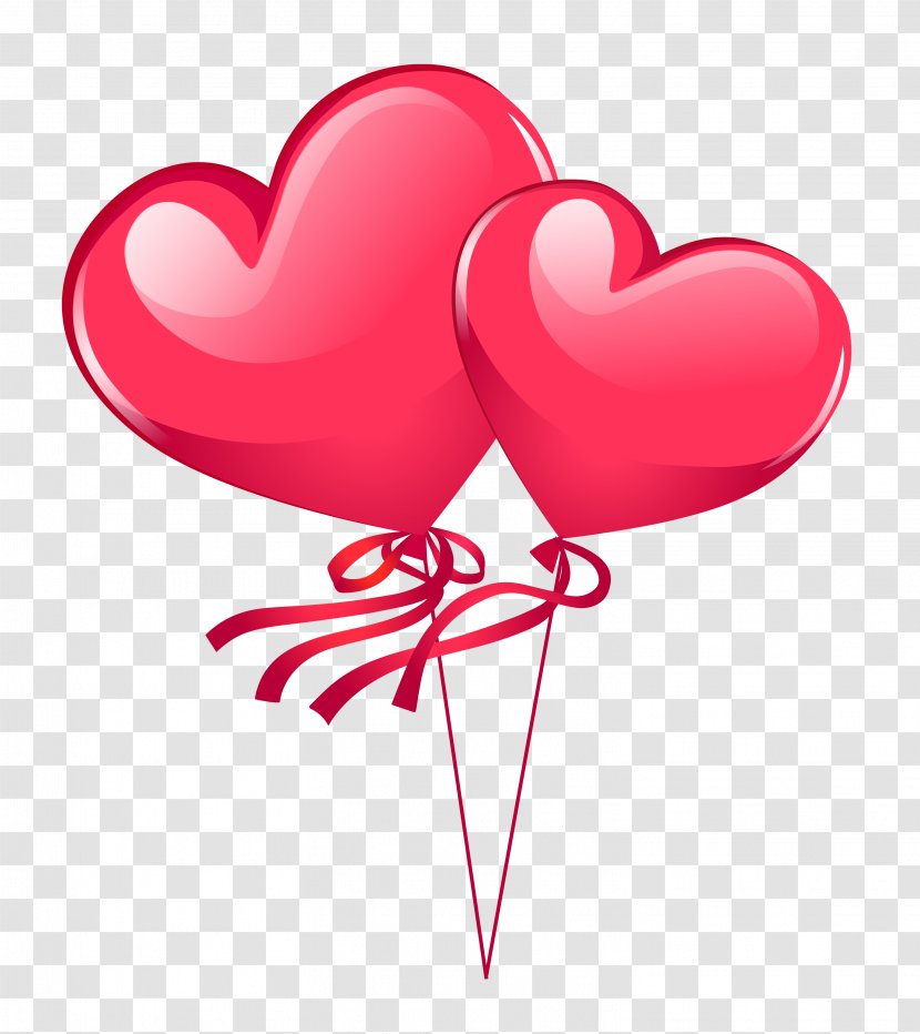 Clip Art - Flower - Heart Balloons Transparent PNG