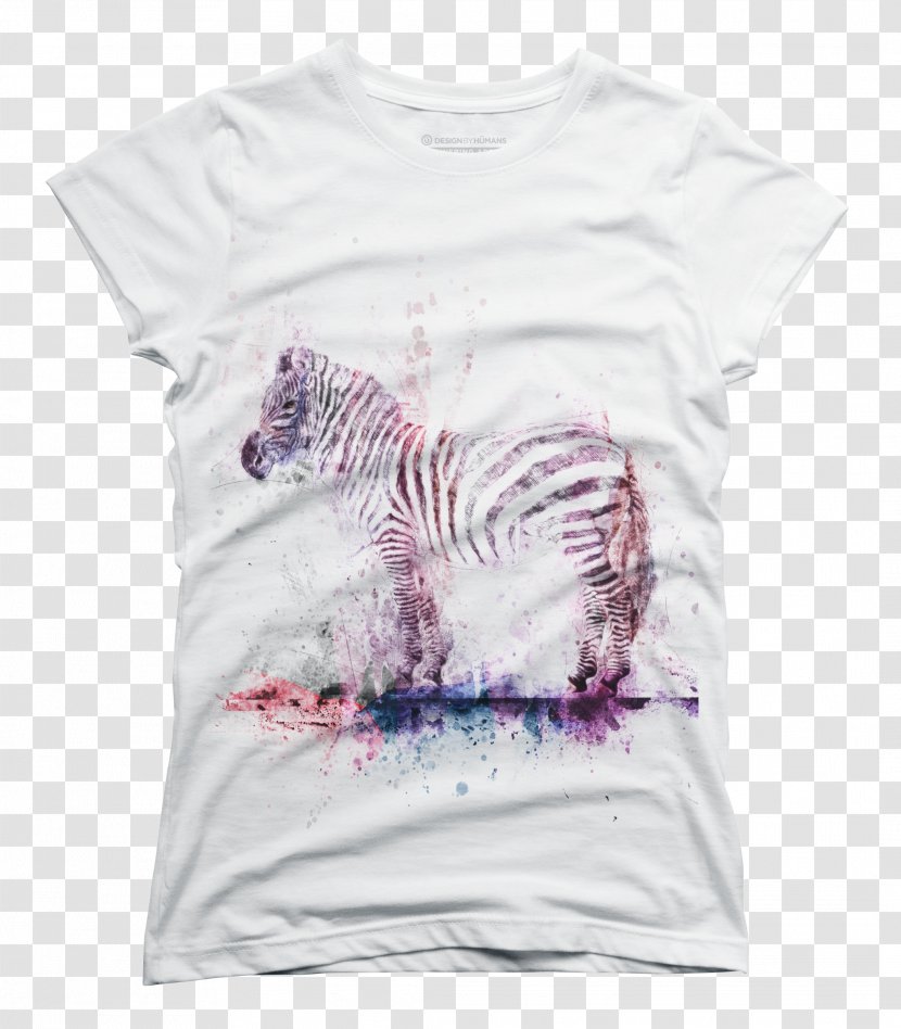 T-shirt Watercolor Painting Canvas Print Wash Printing - Purple Transparent PNG