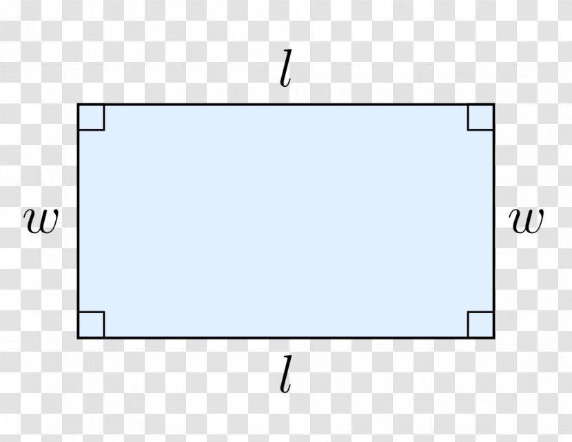 Rectangle Area Length Perimeter Two-dimensional Space Transparent PNG