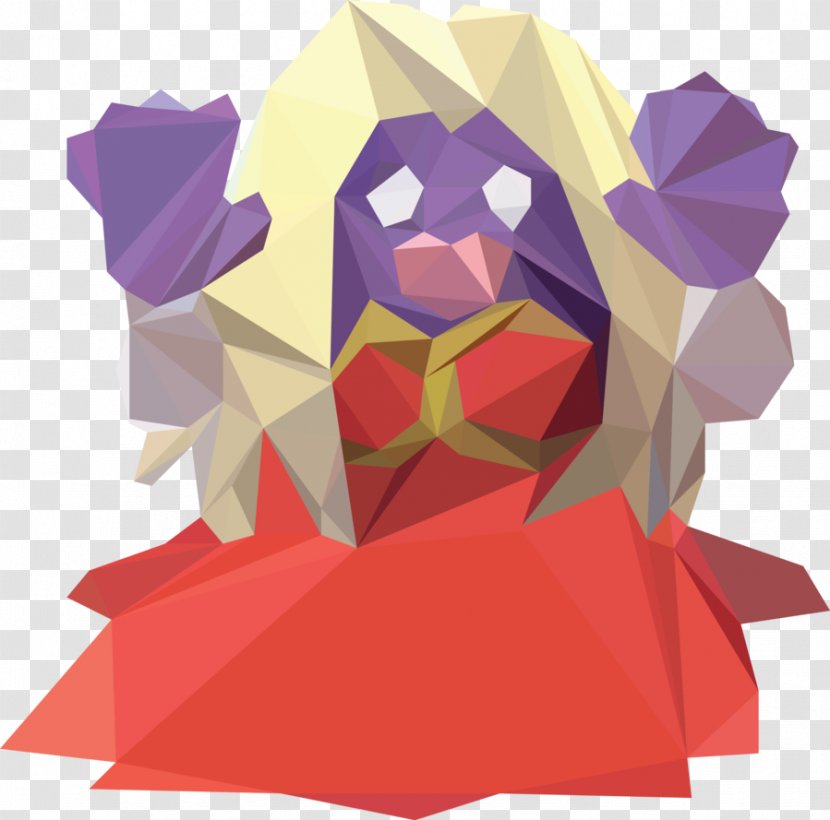 Pokémon Yellow Red And Blue Jynx Art - Poly Transparent PNG
