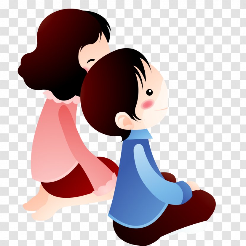 Cartoon Drawing Family - Couple Transparent PNG