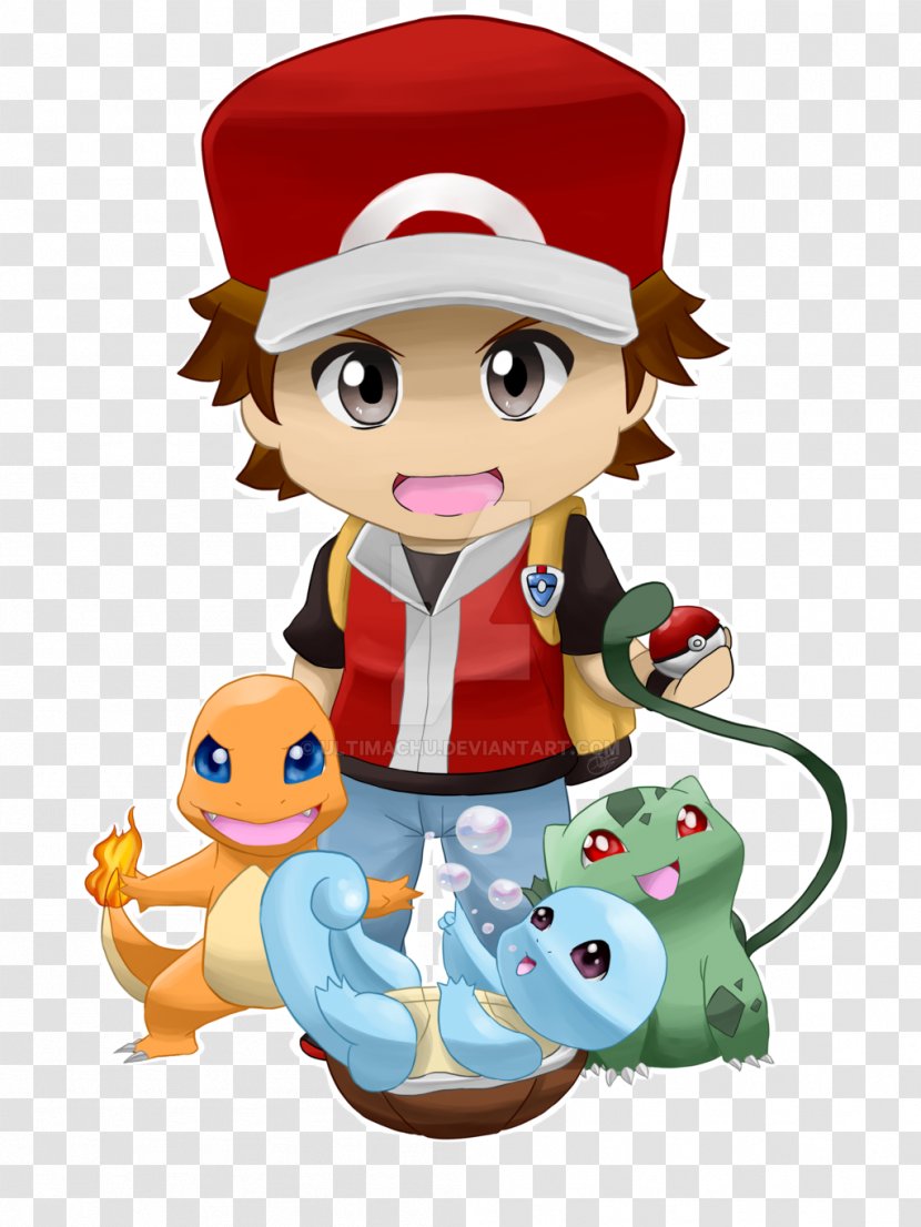 Pokémon Red And Blue FireRed LeafGreen Ash Ketchum Pikachu - Cartoon - Miniature People Transparent PNG