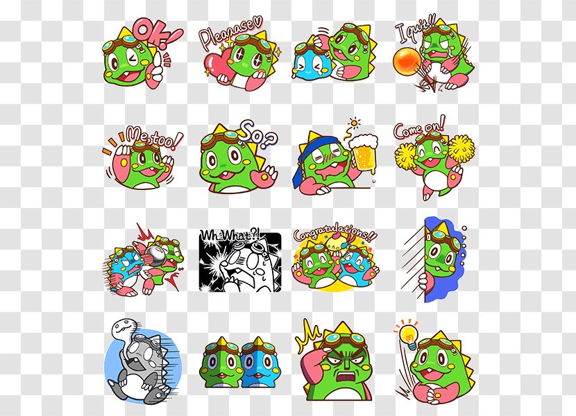 Puzzle Bobble Bubble Sticker Video Game - Taito - 2 Transparent PNG