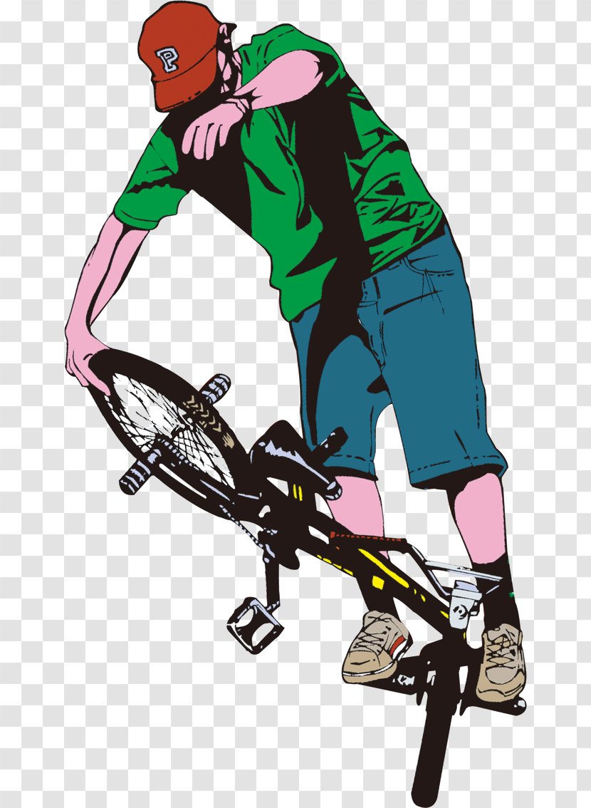 Bicycle Pedal Flatland BMX Bike Clip Art - Cycling - Teenage Hip-hop Transparent PNG