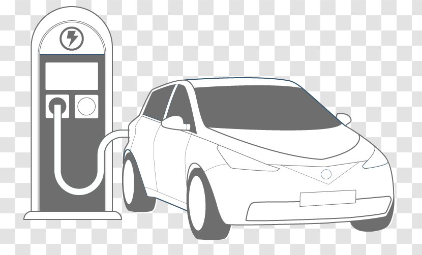 Electric Vehicle Car Charging Station - Brand - Vector Transparent PNG